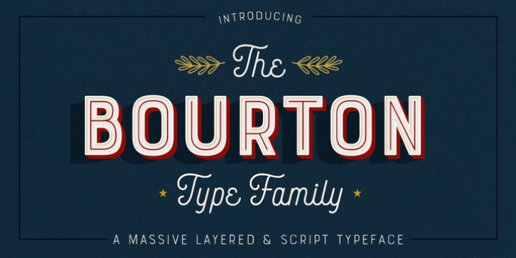 Bourton font preview