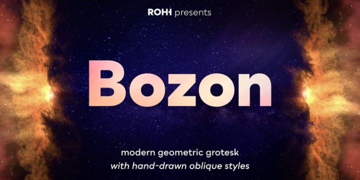 Bozon font preview