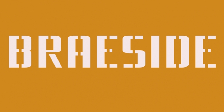 Braeside font preview