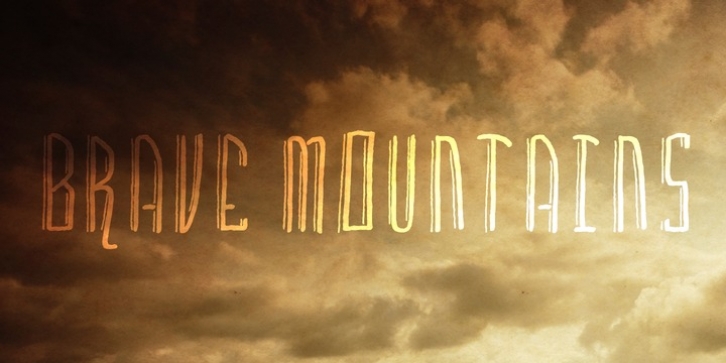 Brave Mountains font preview