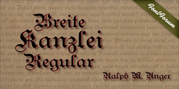 Breite Kanzlei font preview