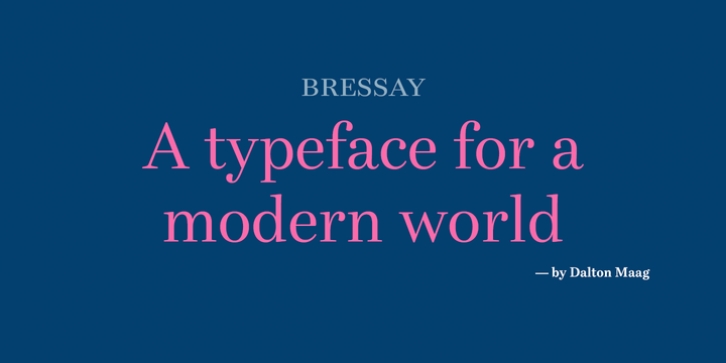 Bressay font preview