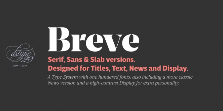 Breve Sans Text font preview