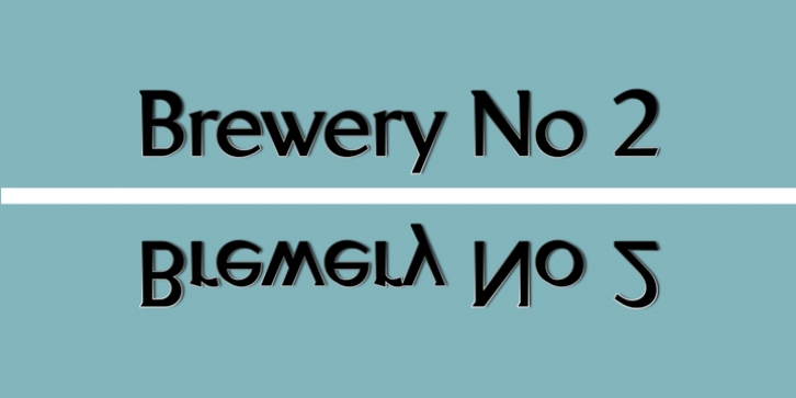 Brewery No2 Pro font preview