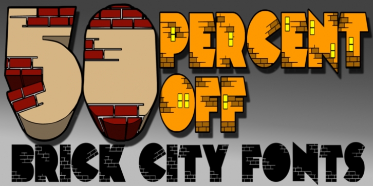 Brick City font preview