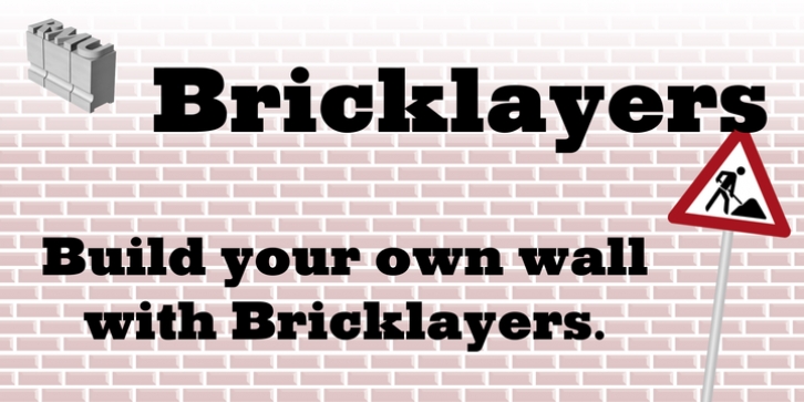 Bricklayers font preview