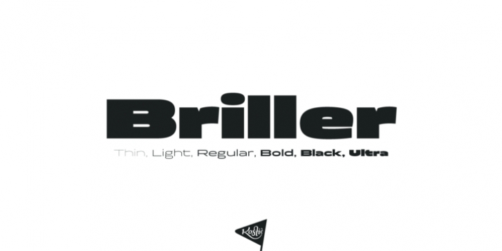 Briller font preview