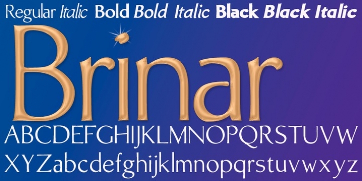 Brinar font preview