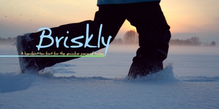 Briskly font preview