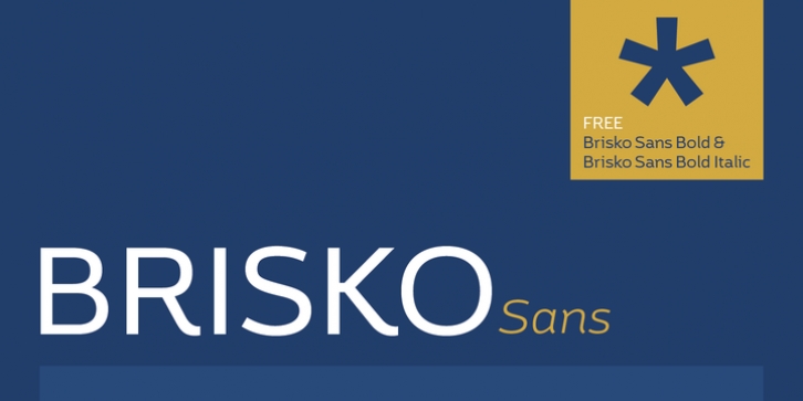 Brisko Sans font preview