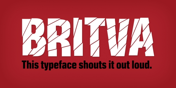 Britva font preview