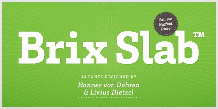 Brix Slab font preview