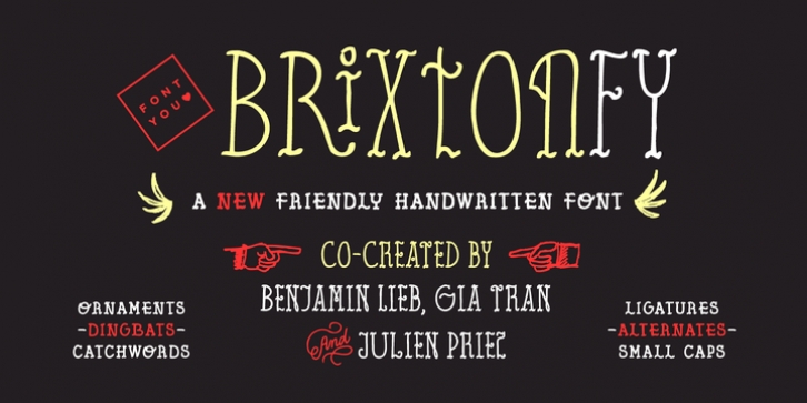 Brixton FY font preview