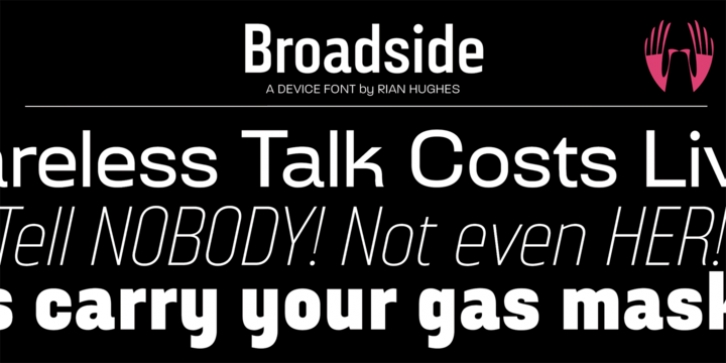 Broadside font preview