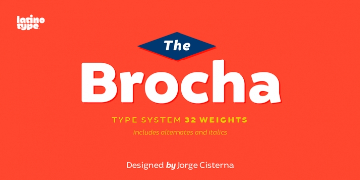 Brocha font preview