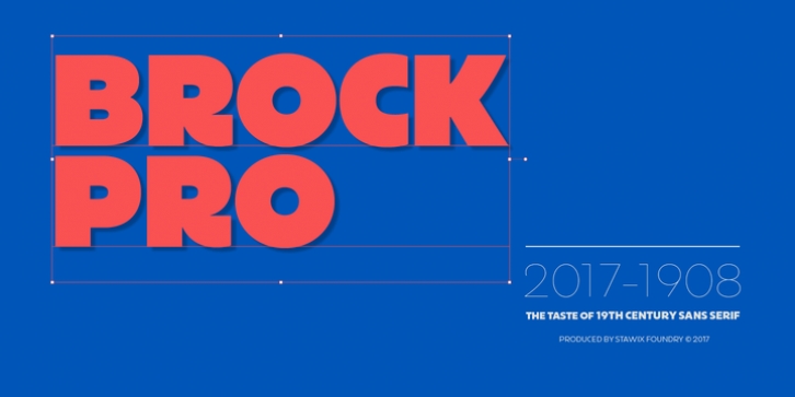 Brock Pro font preview