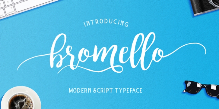 Bromello font preview