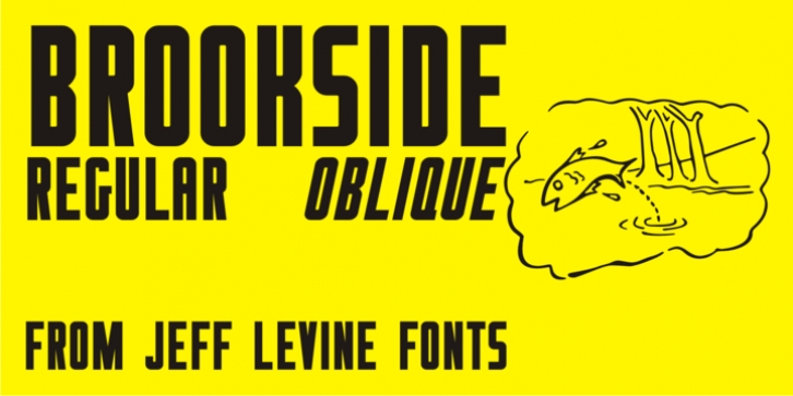 Brookside JNL font preview