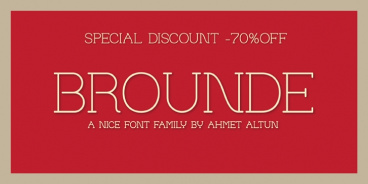 Brounde font preview