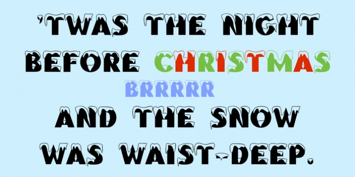 Brrrrr font preview