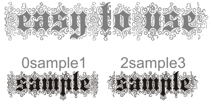 Bruce 532 Blackletter font preview