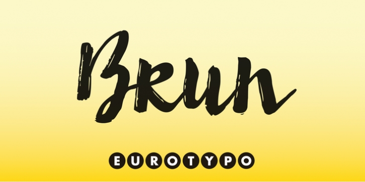 Brun font preview