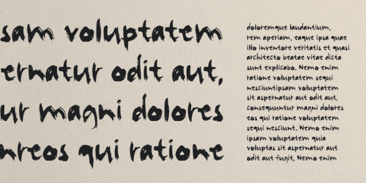 Brush Stroke font preview