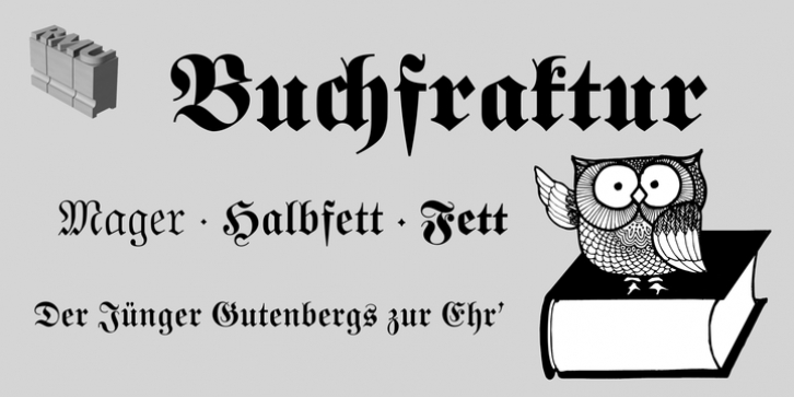 Buchfraktur font preview