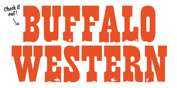 Buffalo Western font preview