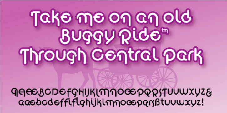 Buggy Ride font preview