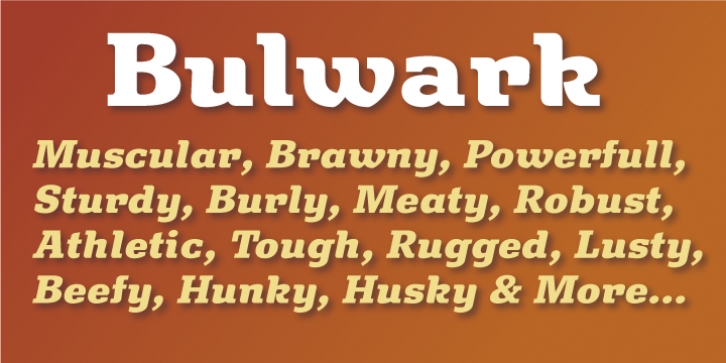 Bulwark font preview