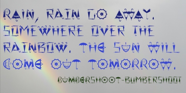 Bumbershoot font preview