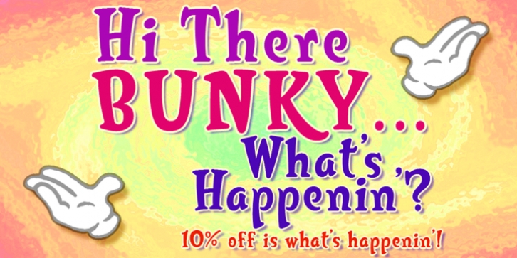 Bunky font preview