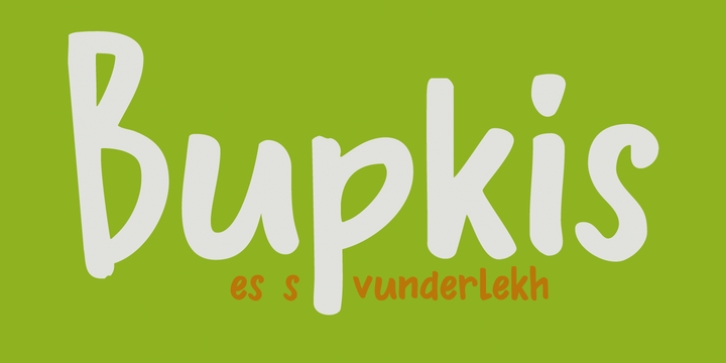 Bupkis font preview