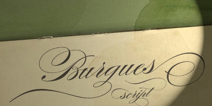 Burgues Script font preview