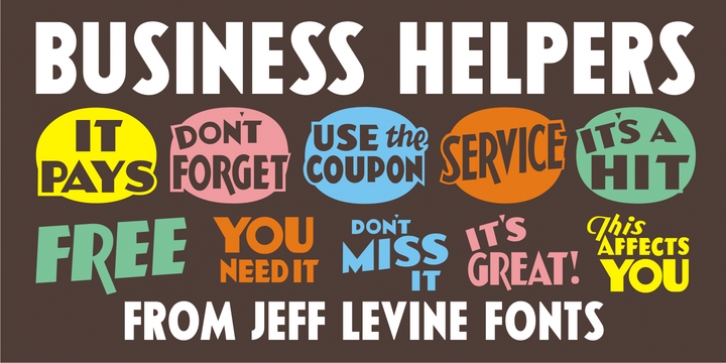 Business Helpers JNL font preview