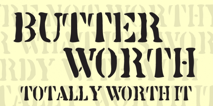 Butterworth font preview