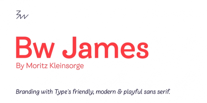 Bw James font preview