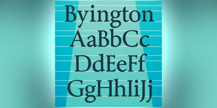 Byington font preview