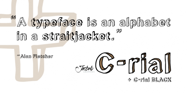 C rial font preview