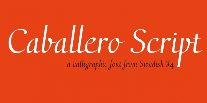 Caballero Script font preview