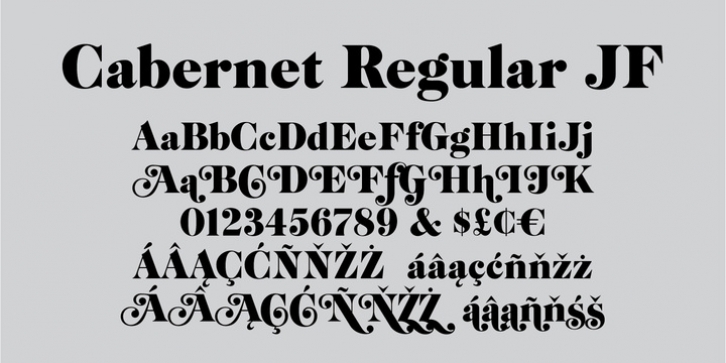 Cabernet JF font preview