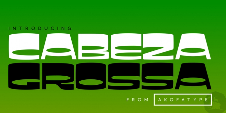 Cabeza Grossa font preview