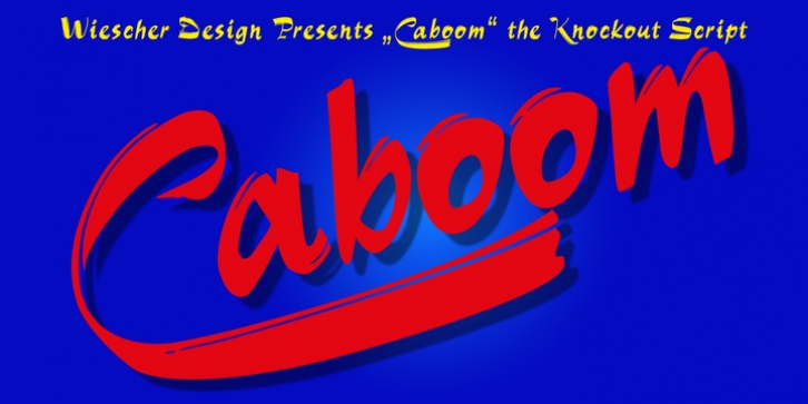 Caboom font preview