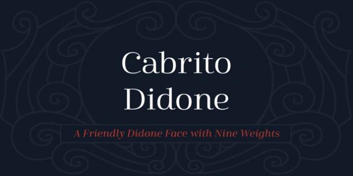 Cabrito Didone font preview
