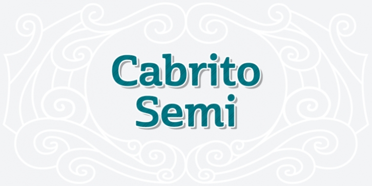 Cabrito Semi font preview