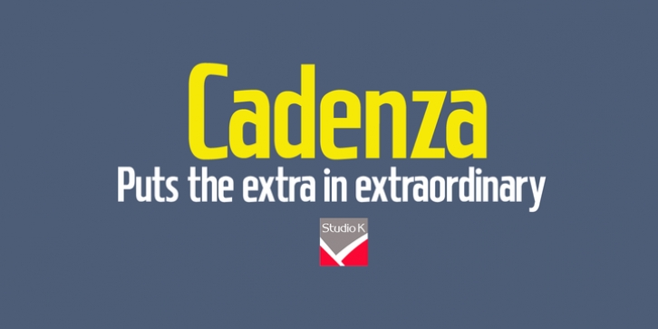 Cadenza font preview