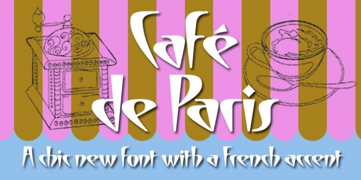 Cafe De Paris font preview