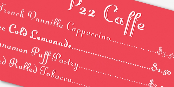 Caffe font preview