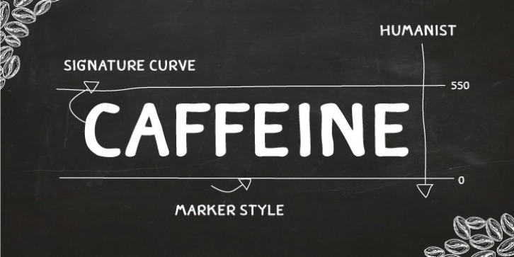 Caffeine font preview